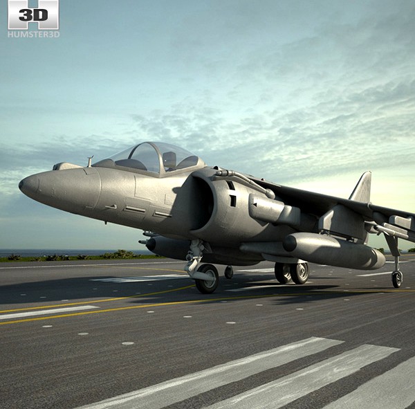 3D model of McDonnell Douglas AV-8B Harrier II