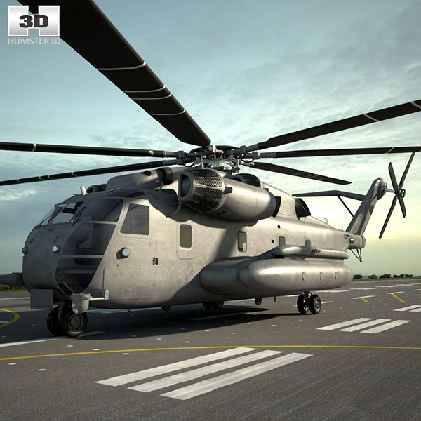3D model of Sikorsky CH-53E Super Stallion