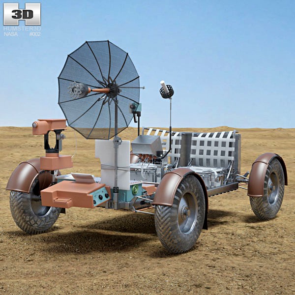 3D model of Apollo 15 Lunar Roving Vehicle