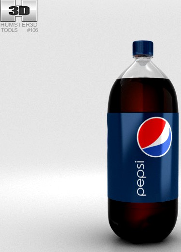 3D model of Pepsi Bottle 2L