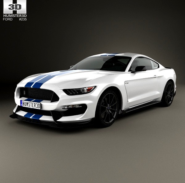 3D model of Ford Mustang Shelby GT350 2015