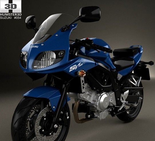 3D model of Suzuki SV650S 2015