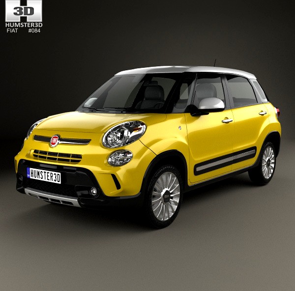 3D model of Fiat 500L Trekking 2013