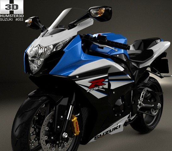3D model of Suzuki GSX-R1000 2014