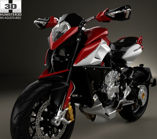 3D model of MV Agusta Rivale 800 2015