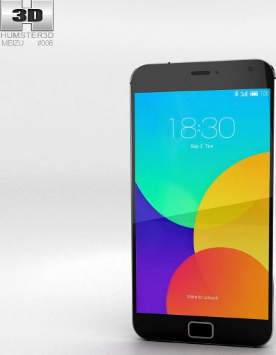 3D model of Meizu MX4 Pro Gray