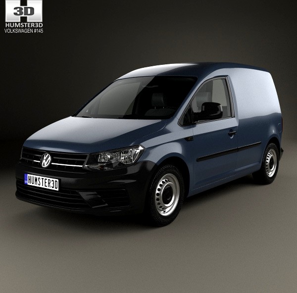 3D model of Volkswagen Caddy Panel Van 2015