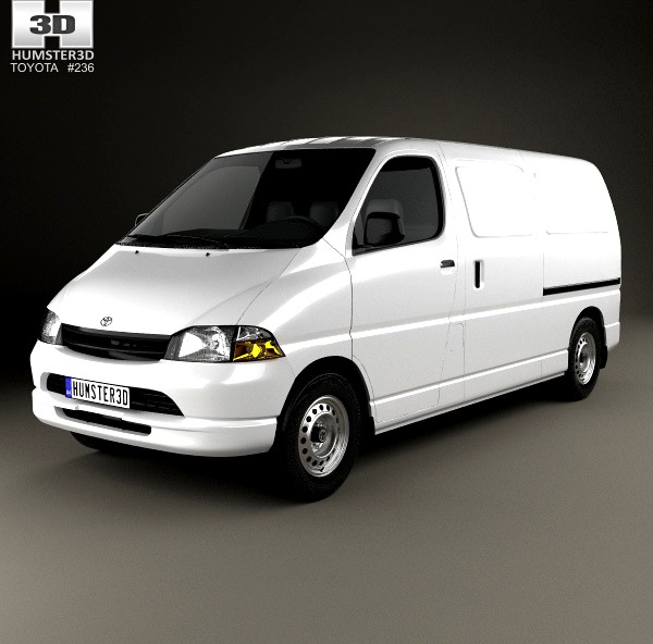 3D model of Toyota Hiace Panel Van 1995