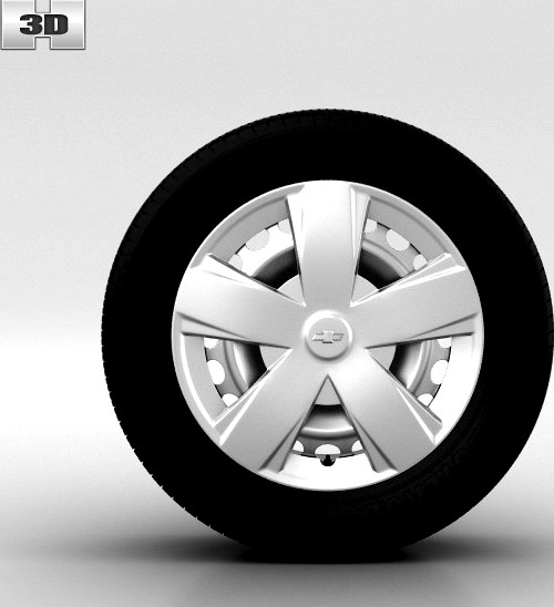 3D model of Chevrolet Aveo Wheel 15 inch 001