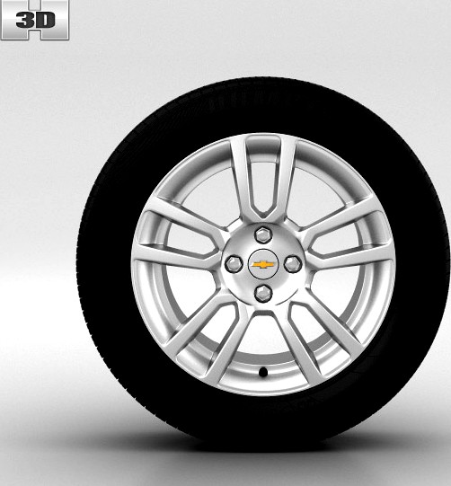 3D model of Chevrolet Aveo Wheel 16 inch 001