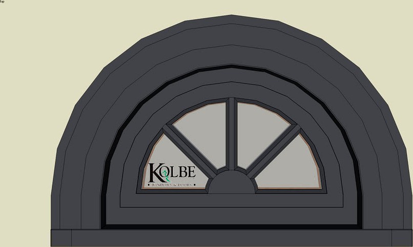 Kolbe Ultra Half-Circle Casement URTKN1 (F.S. 1'-8' x 1'-1' R.O. 1'-8 1/2' x 1'-1 1/2')