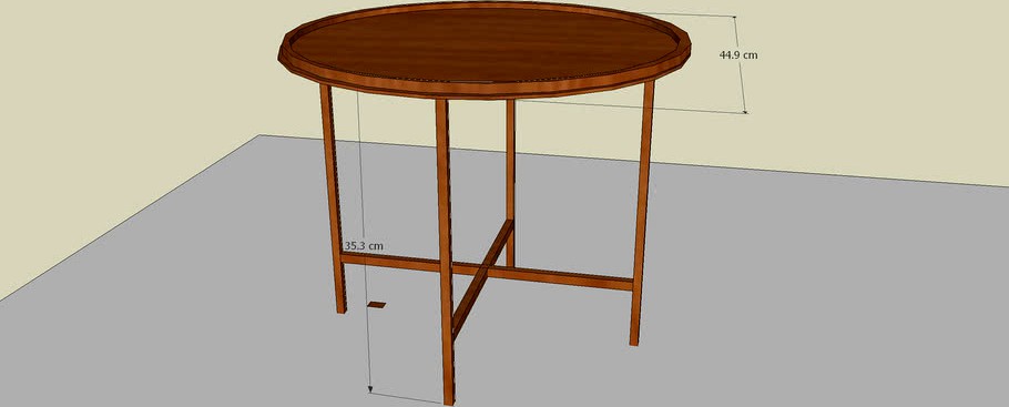 Mahogany Table with stretchers