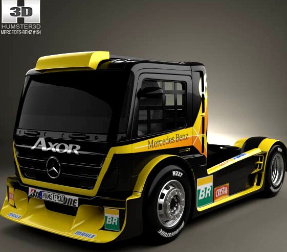 3D model of Mercedes-Benz Axor Formula Truck 2011