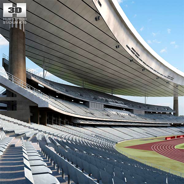 3D model of Ataturk Olympic Stadium