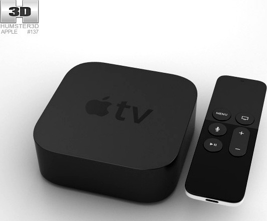 3D model of Apple TV (2015)