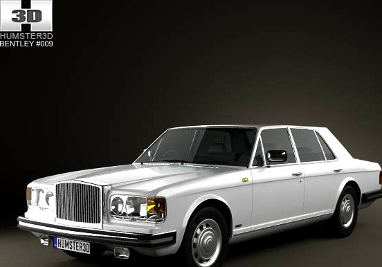 3D model of Bentley Mulsanne 1980