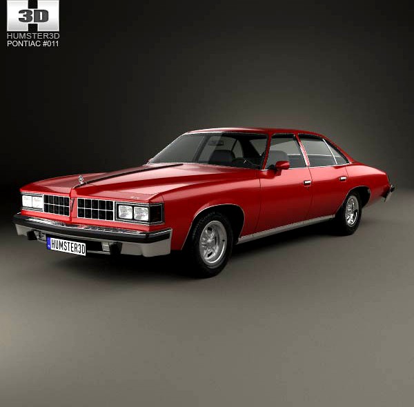 3D model of Pontiac Grand LeMans sedan 1976