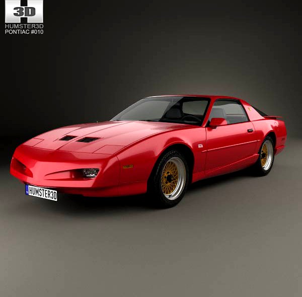 3D model of Pontiac Firebird Trans Am GTA 1991