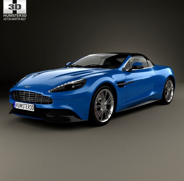 3D model of Aston Martin Vanquish Volante 2013