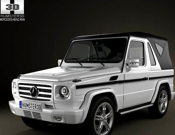 3D model of Mercedes-Benz G-Class Cabriolet 3-door 2011