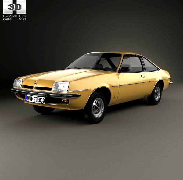 3D model of Opel Manta (B) 1975