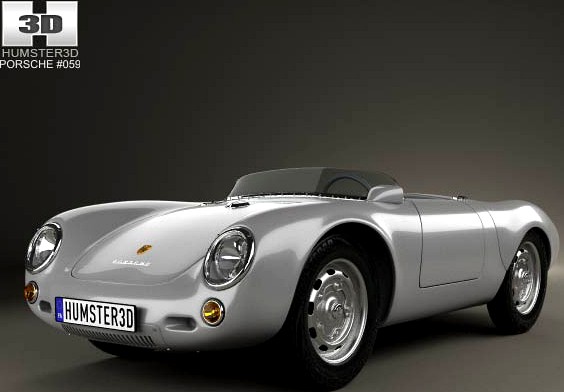 3D model of Porsche 550 spyder 1953