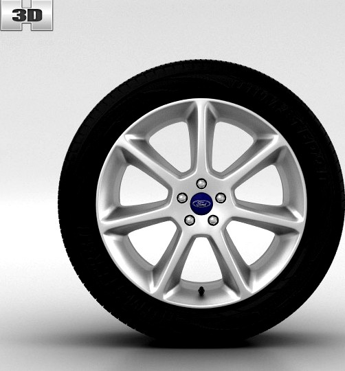 3D model of Ford Focus Wheel 18 inch 001