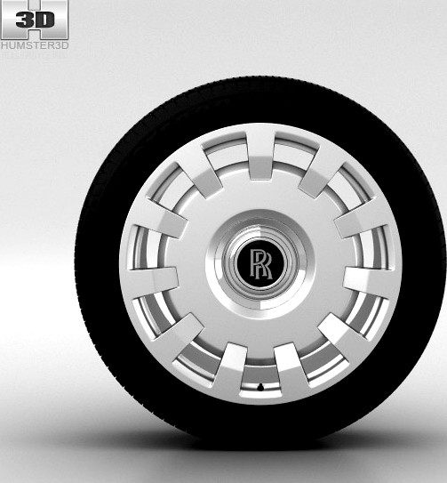 3D model of Rolls-Royce Ghost Wheel 20 inch 002
