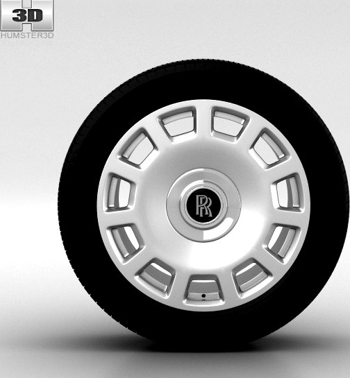 3D model of Rolls-Royce Phantom Wheel 21 inch 005