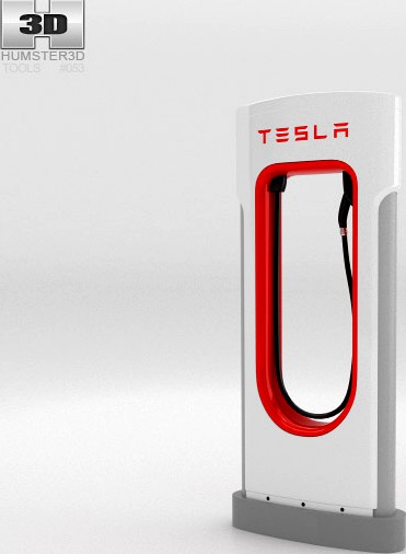 3D model of Tesla Supercharger