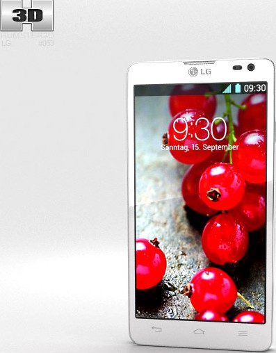3D model of LG Optimus L9 II White