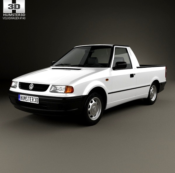 3D model of Volkswagen Caddy 1995