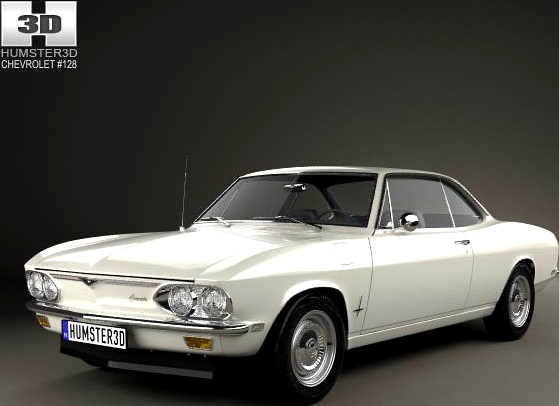 3D model of Chevrolet Corvair 1965