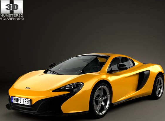 3D model of McLaren 650S Spider 2015