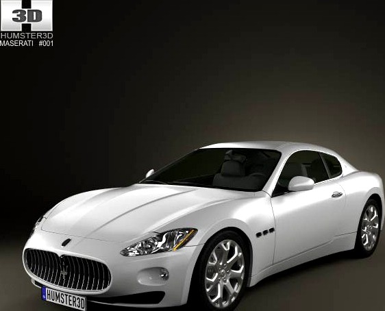3D model of Maserati GranTurismo 2011