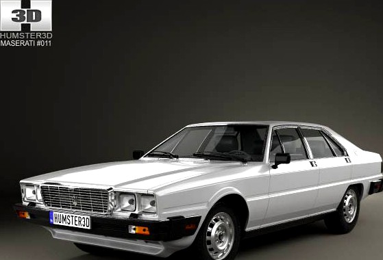 3D model of Maserati Quattroporte (Royale) 1979