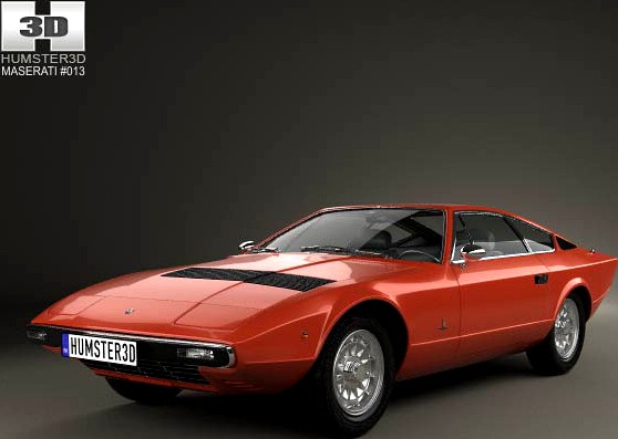 3D model of Maserati Khamsin 1977