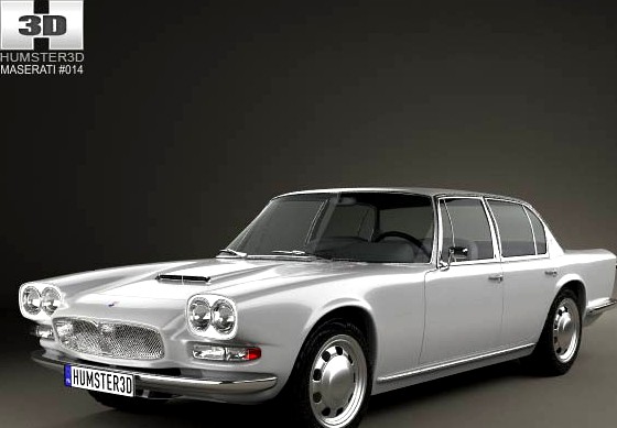 3D model of Maserati Quattroporte 1966