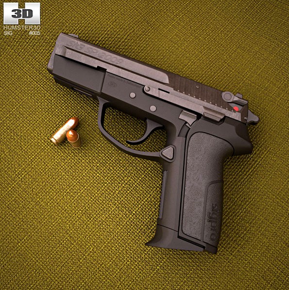 3D model of SIG Sauer Pro SP2009