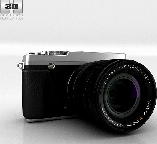 3D model of Fujifilm X-E1 Silver