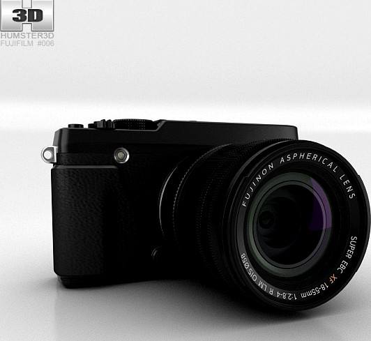 3D model of Fujifilm X-E1 Black