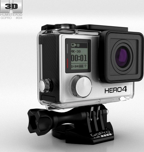 3D model of GoPro HERO4 Black