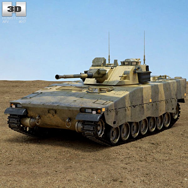 3D model of Combat Vehicle 90