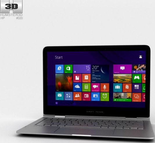 3D model of HP Spectre X360