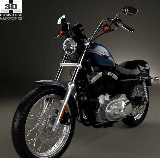 3D model of Harley-Davidson XLH 1200 Sportster 2003