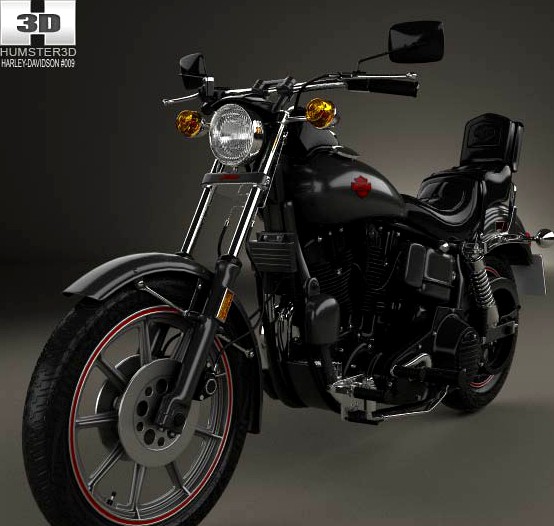 3D model of Harley-Davidson FXB Sturgis 1980