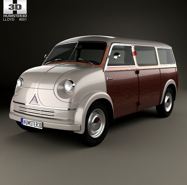 3D model of Lloyd LT 500 1955