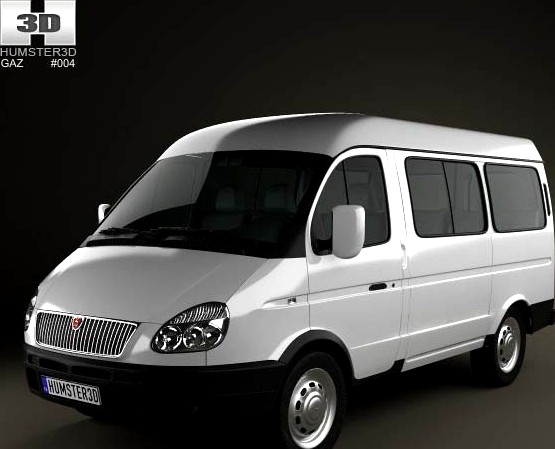 3D model of GAZ Sobol (GAZelle) 2012