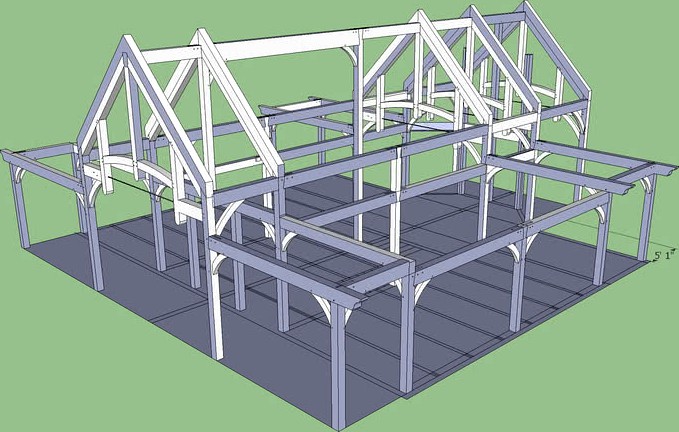 timberframe house made by mike