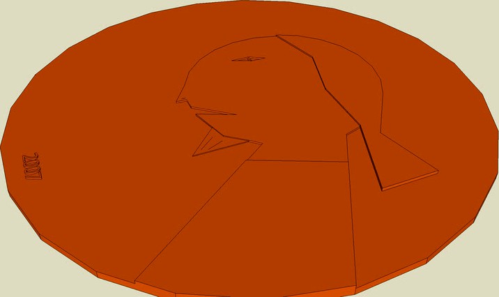 Vaguely realistic giant penny